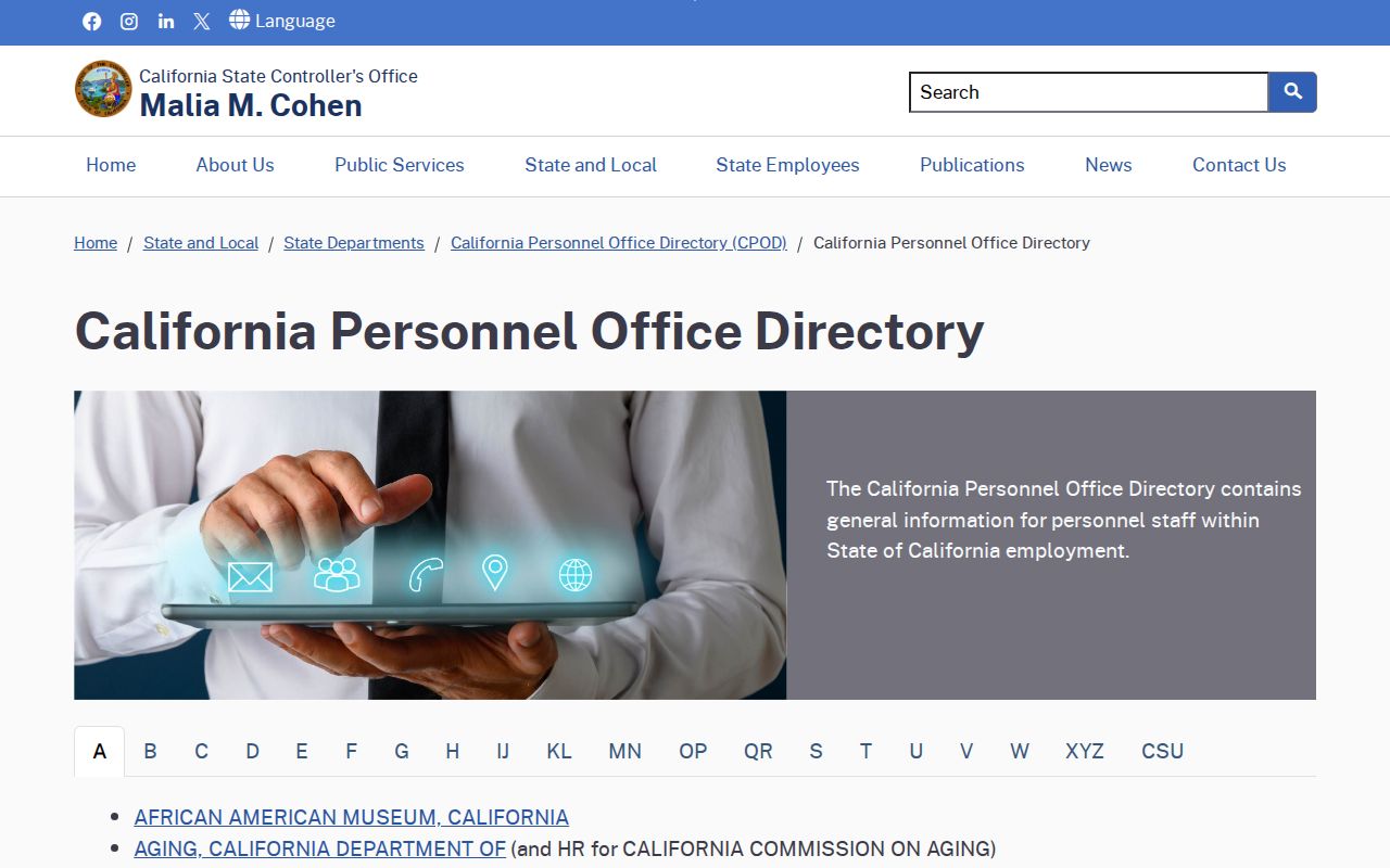 Roseville people directories California personnel office alphabetic list